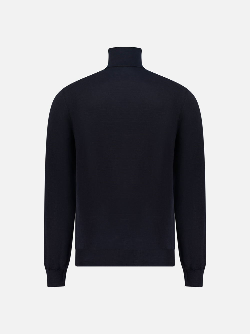 Turtleneck Sweater in Pure Wool – Navy blue