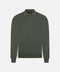 Virgin Wool Zip Polo - Verde