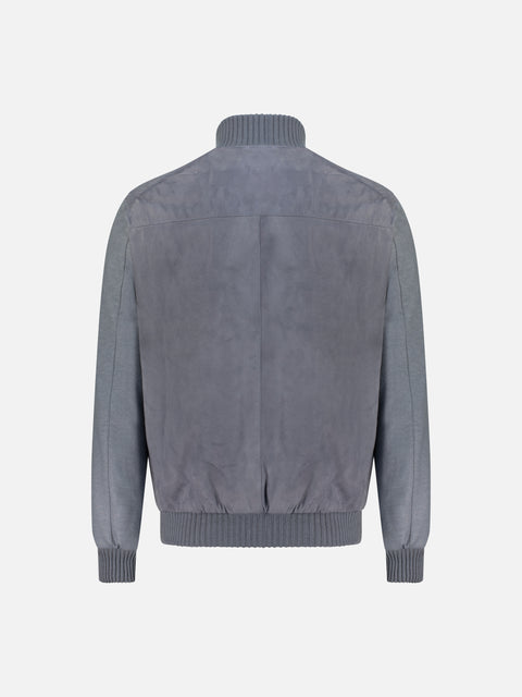 Baby Suede Blouson — Asphalt