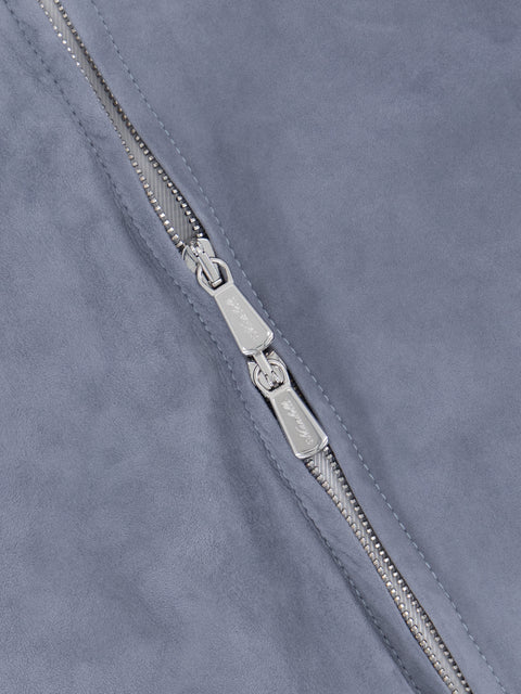 Capra Suede Blouson – Asphalt