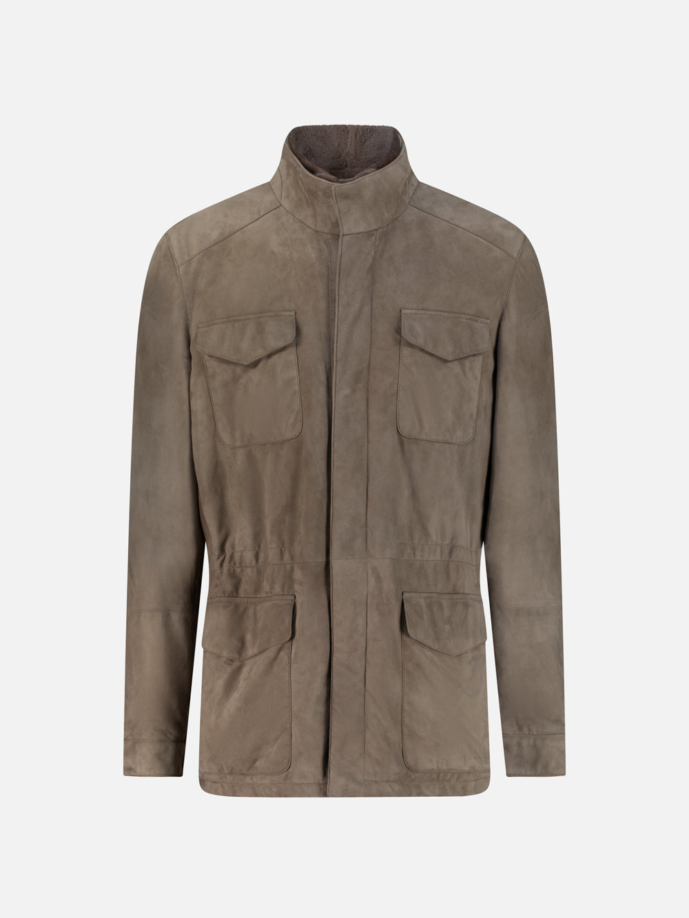 Capra Suede 3/4 Jacket – Taupe