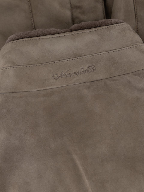 Capra Suede 3/4 Jacket – Taupe