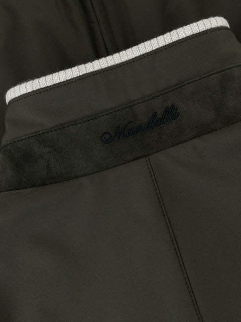 Nylon & Cashmere Bomber - Fir Green