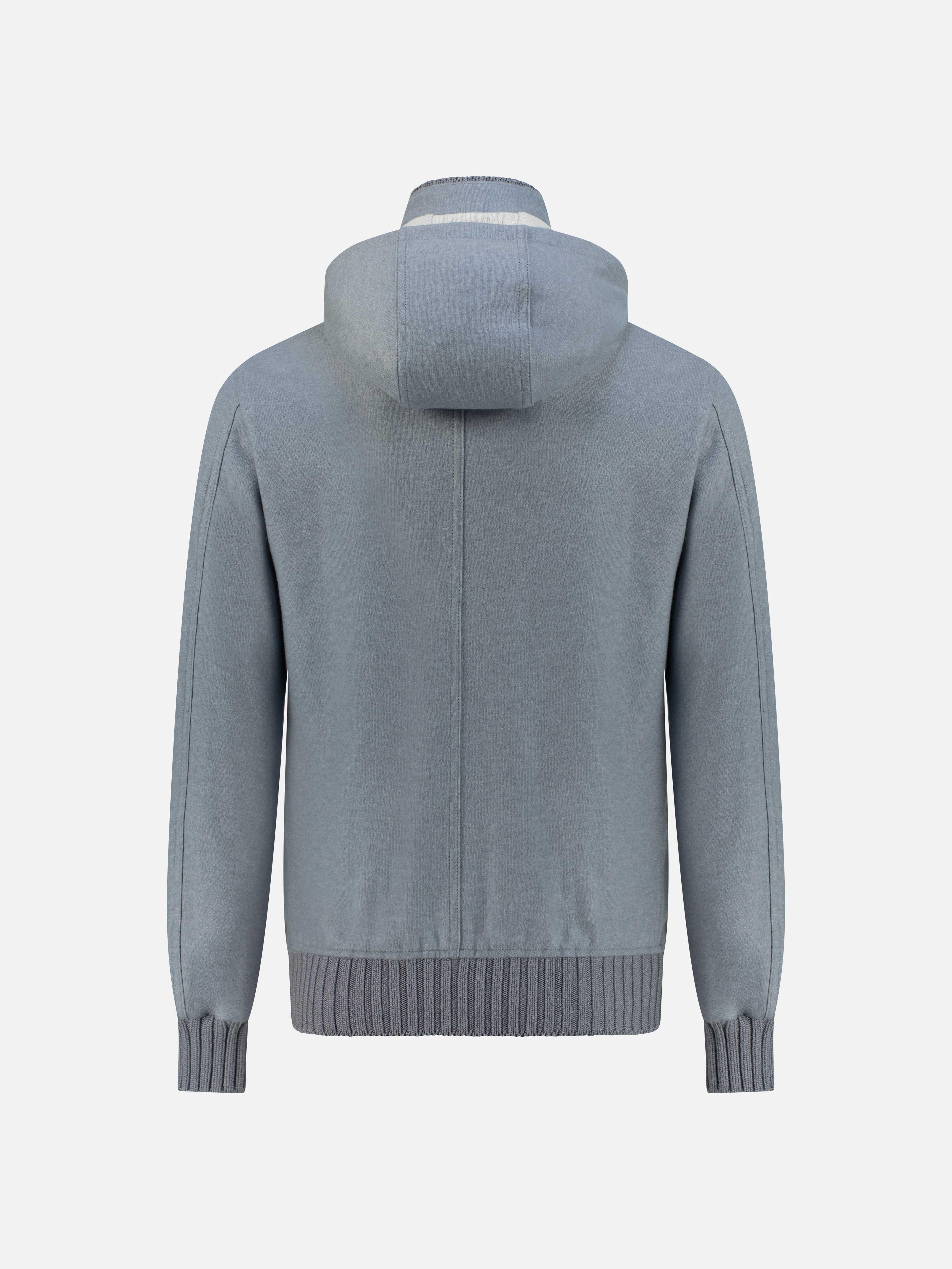 Cashmere Sport Bomber - Azzuro