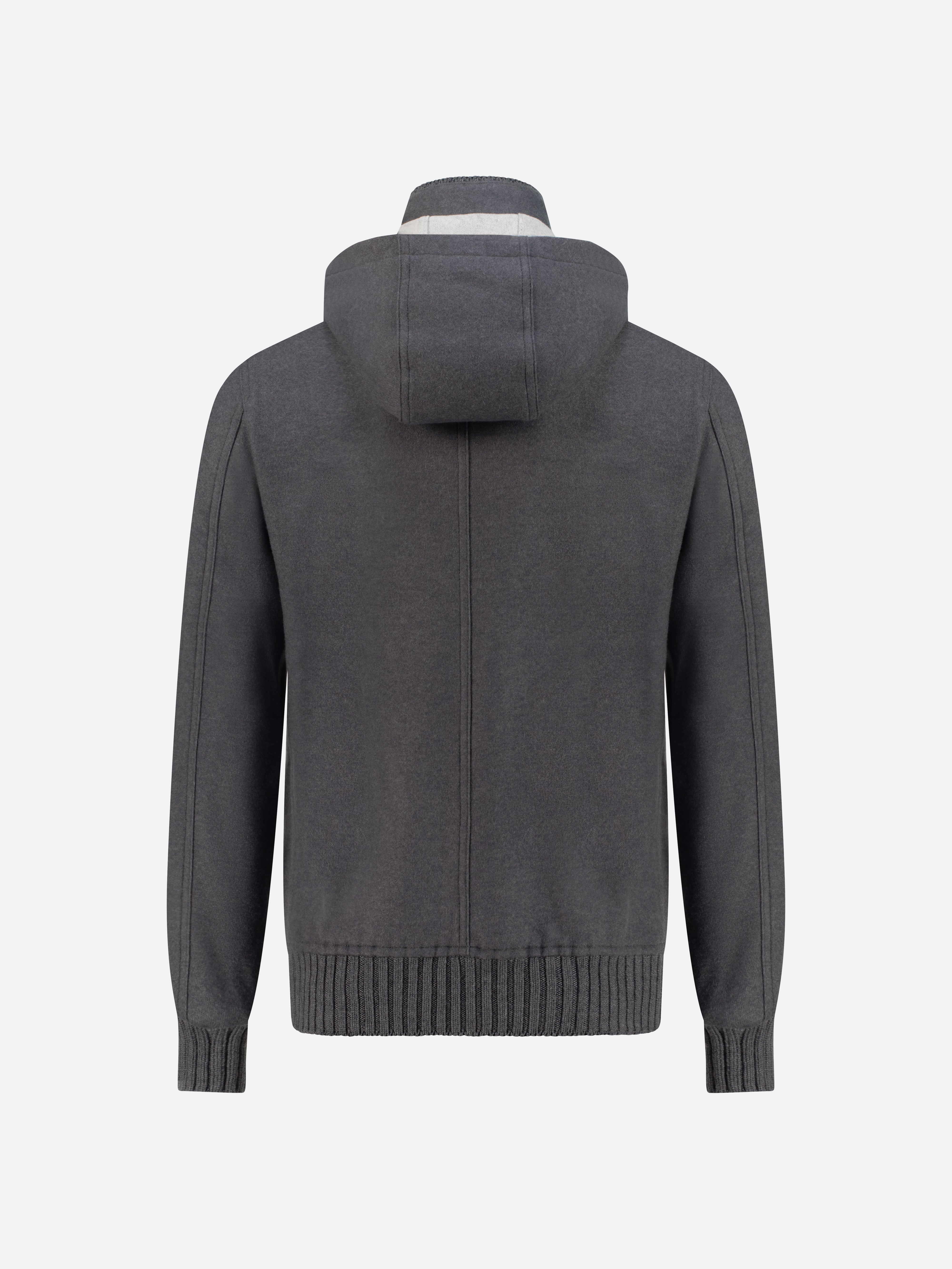 Cashmere Sport Bomber - Grey