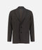 Soft Tailored Wool & Cotton Blazer- Dark Brown