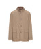 Cashmere Blend Blazer with Detachable Front — Sesame