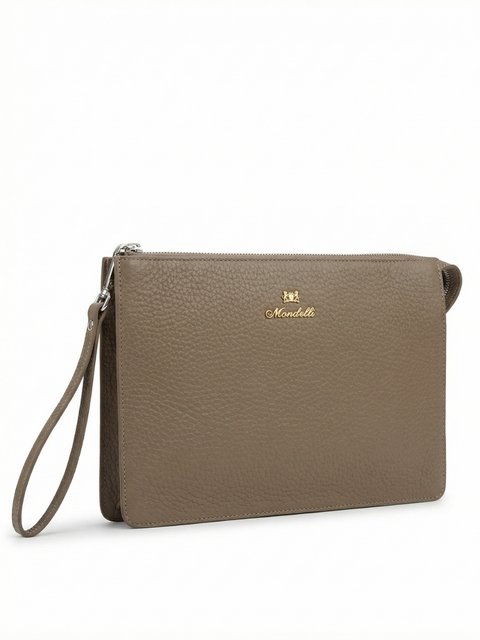 Leather Pochette – Beige