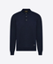 Pure Wool Knitted Polo – Navy