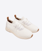 Cotton Blend Knit Sneakers – Off White