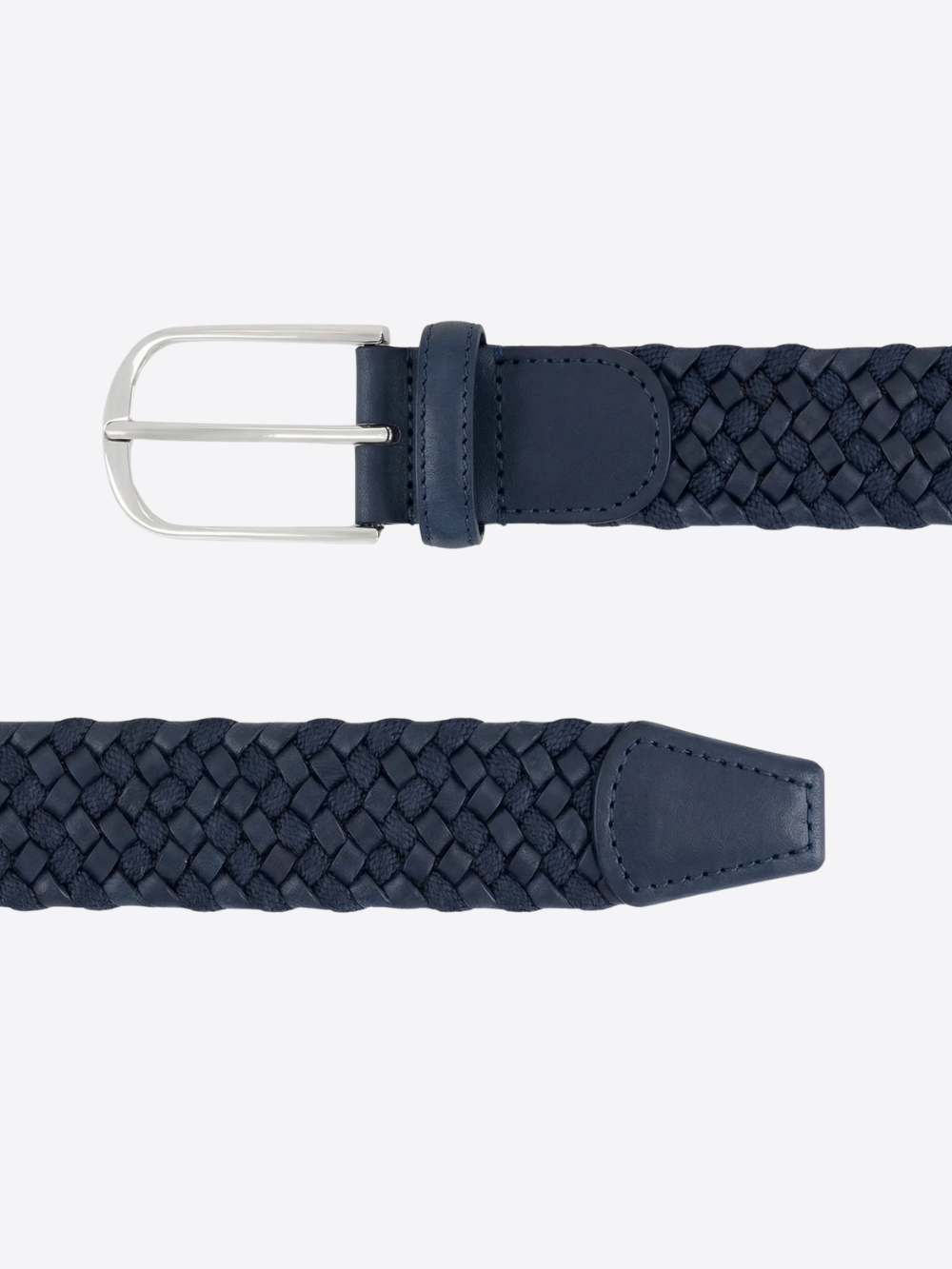 Braided Taurus Leather Belt – Blu Notte