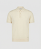 Knitted Cotton Polo with Buttons –Ivory