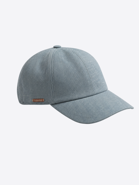 Wool, Silk & Linen Cap – Glacier Blue