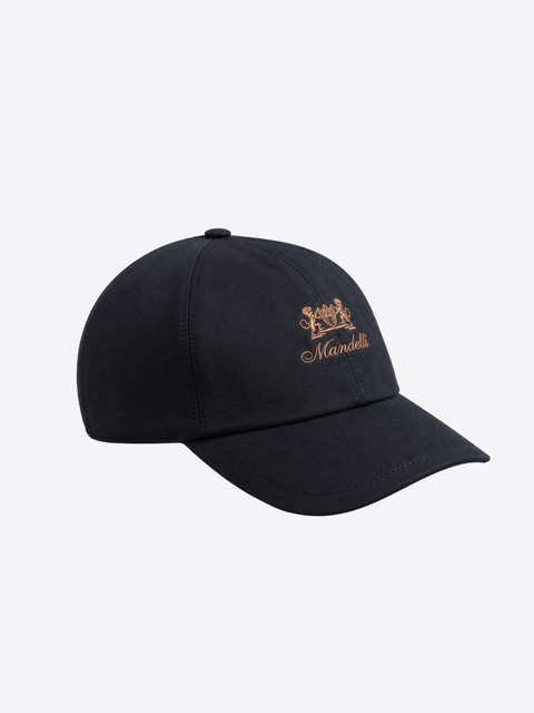 Pure Wool Logo Baseball Cap - Navy