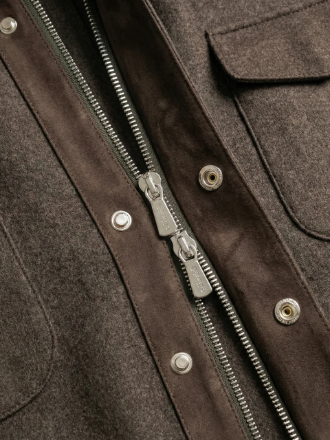 Cashmere Field Jacket – Burnt Brown