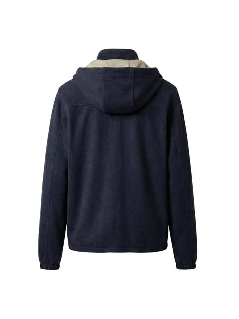 Pure Cashmere Blouson- Night Blue