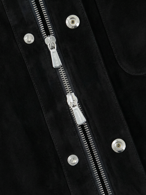 Cashmere & Mink 3/4 Coat- Black