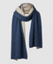Pure Cashmere Reversible Scarf – Navy