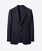 Soft Tailored Wool & Cashmere Blazer- Navy Blue