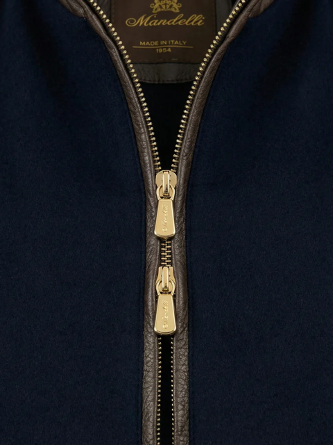 Cashmere Blouson with Mink Lining – Navy