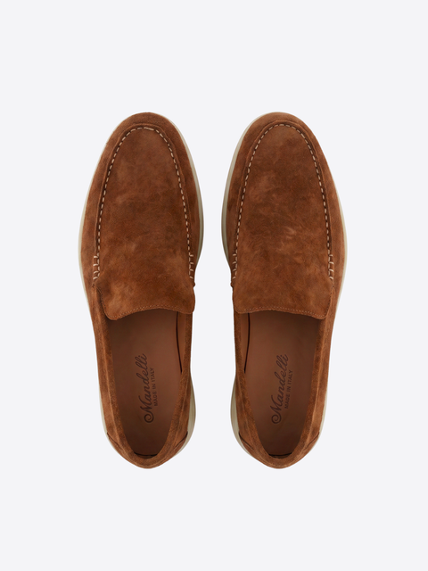 Suede Loafers – Cognac
