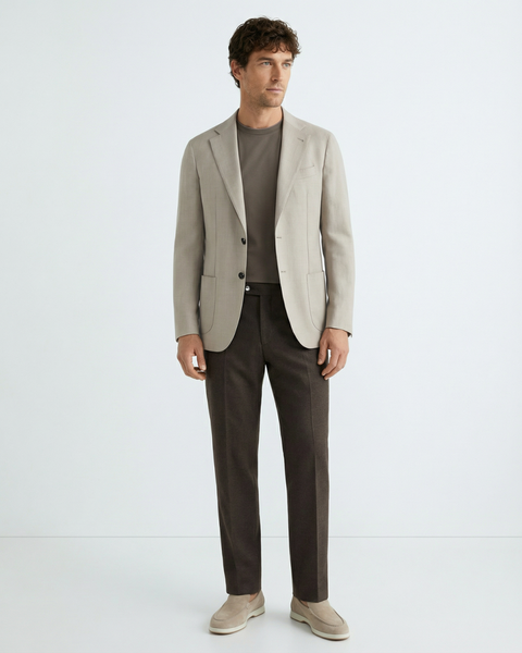 Pure Cashmere Blazer – Pearl