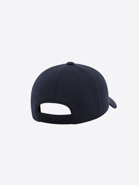 Pure Wool Logo Baseball Cap - Navy