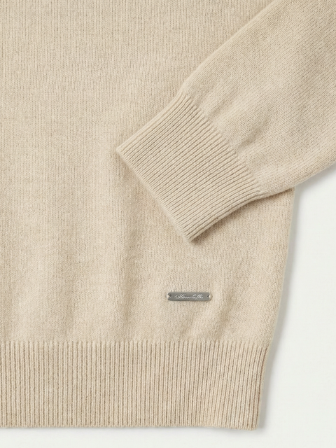 Pure Cashmere Roundneck Sweater – Taupe