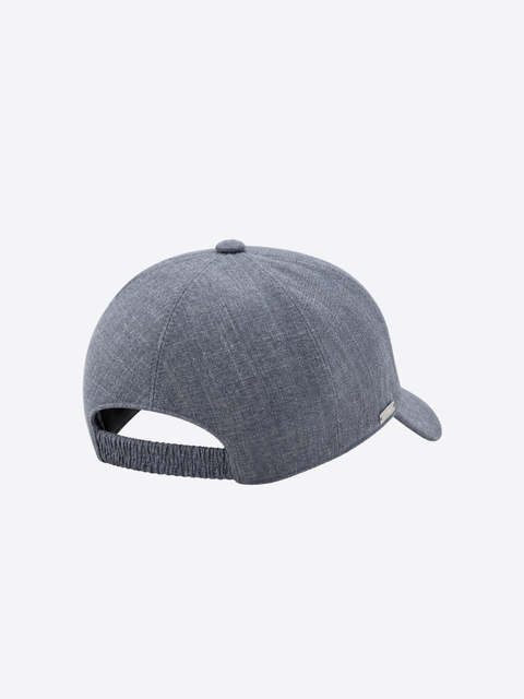 Virgin Wool, Silk & Linen Cap – Grey