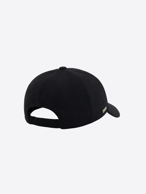 Cashmere Baseball Cap – Black