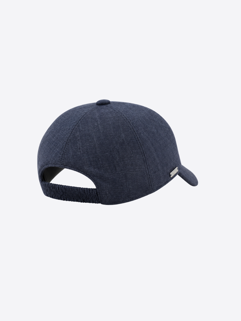 Wool, Silk & Linen Cap – Avio Blue
