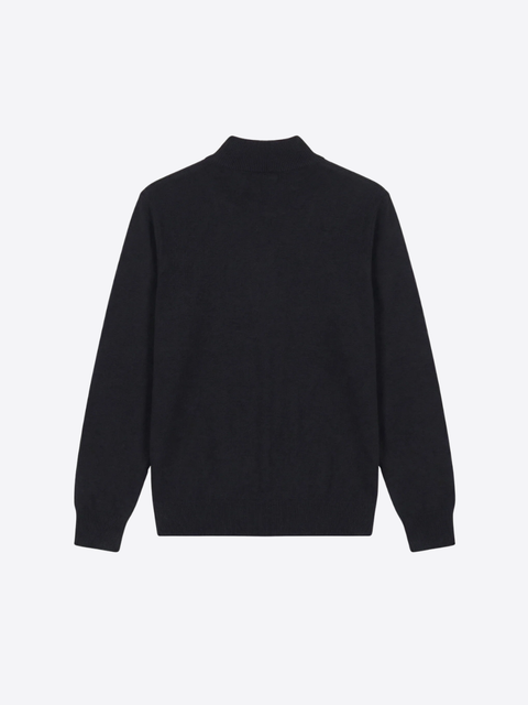 Wool & Cashmere Knitted Highneck - Black