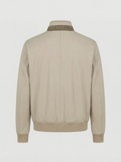 Fabric Blouson- Beige