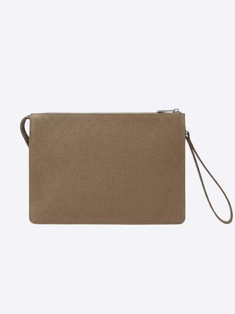 Leather Pochette – Beige
