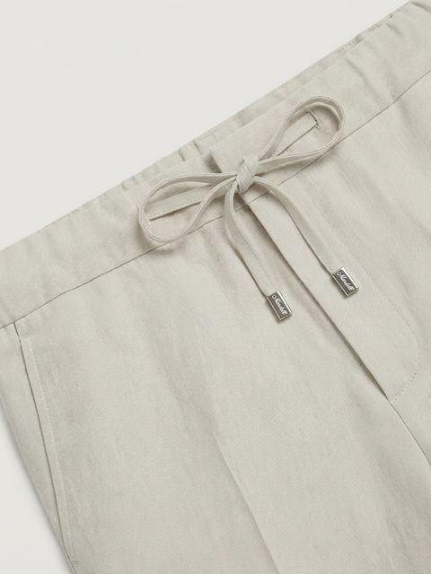 Pure Wool Jogging Trousers - Chalk