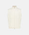 Mandelli Virgin Wool & Cashmere Full-Zip Knit Vest — White