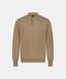 Mandelli Merino Wool Polo with Buttons — Cream