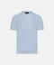 Mandelli Virgin Wool Knitted T-Shirt — Horizon Blue
