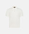 Mandelli Virgin Wool Short-Sleeve Polo with Buttons — Ivory