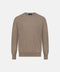 Mandelli Pure Cashmere Round-Neck Sweater — Beige