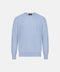Mandelli Pure Cashmere Round-Neck Sweater — Silver