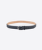 Grained Leather Belt – Navy