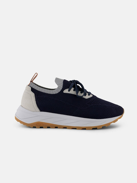 Toprun Sneakers - Navy Blue & White