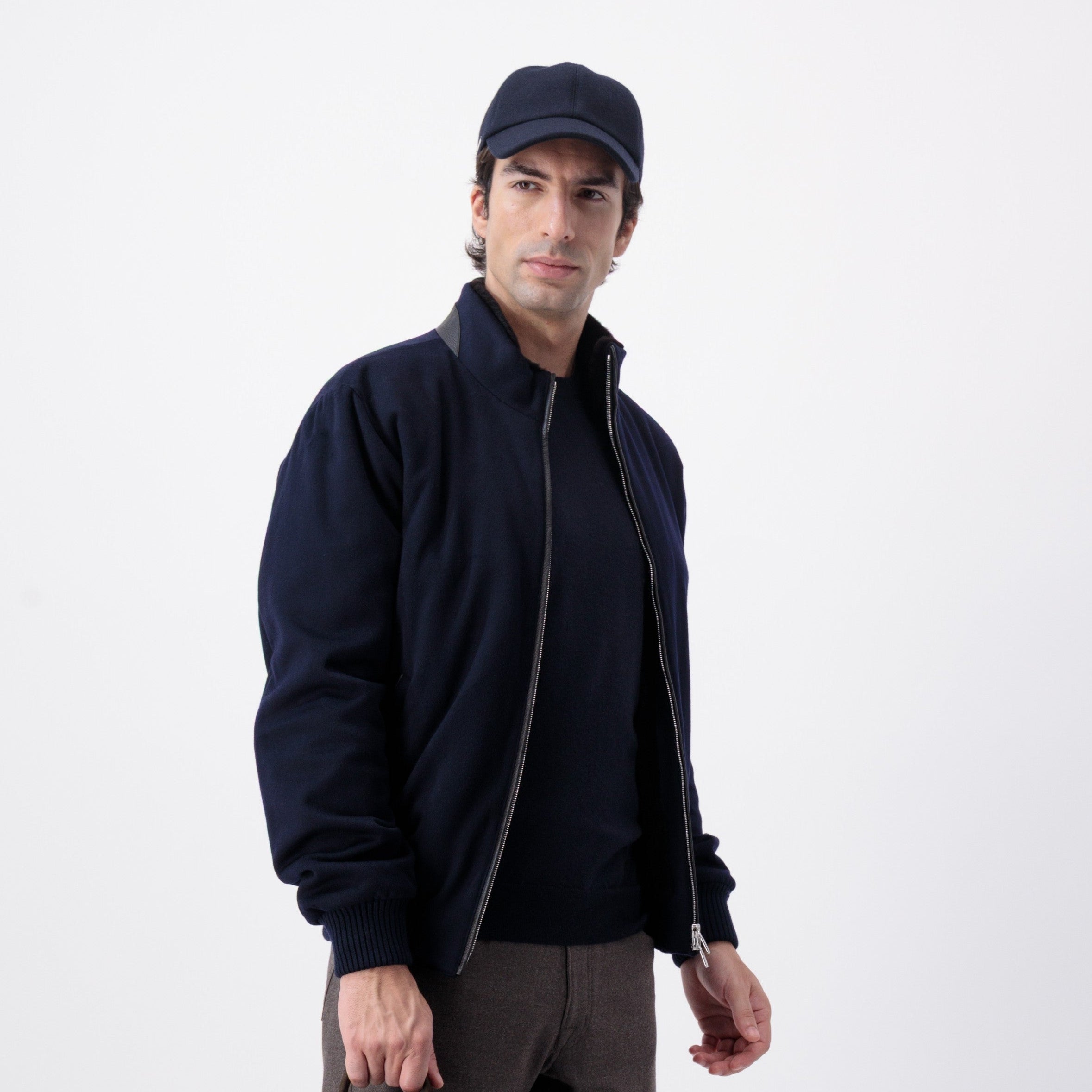 Cashmere Cap - Navy
