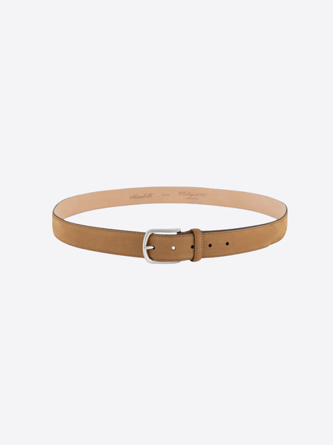 Grained Leather Belt – Cognac