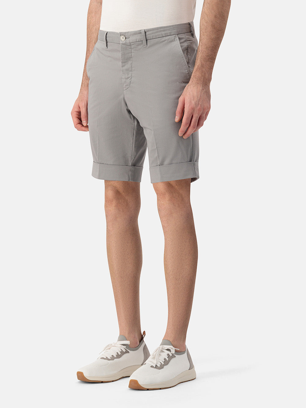 0SHORT - Pietra Chiara Cotton Shorts
