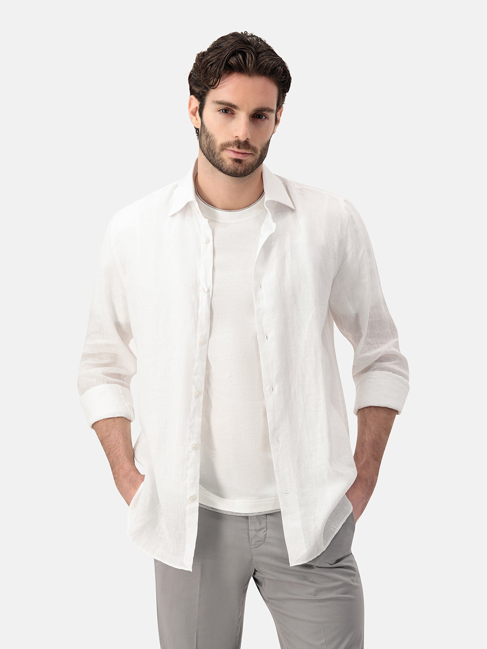 Tailor Linen Shirt – Bianco