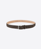Grained Leather Belt – Dark Brown
