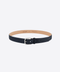 Grained Leather Belt – Dark Blue