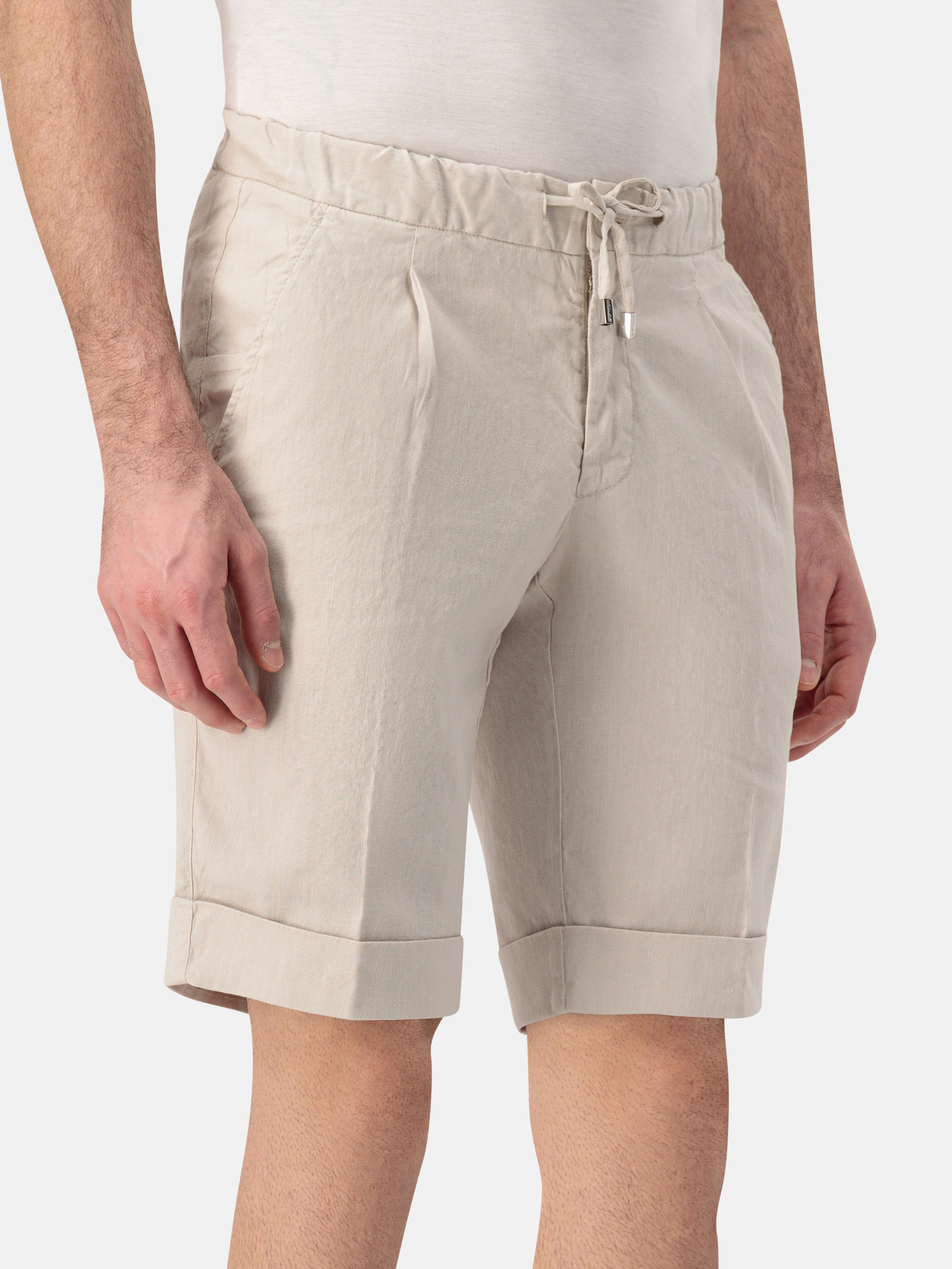 GYMSHO Linen Cotton Shorts - Sabbia